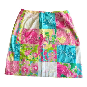 Lilly Pulitzer Vintage White Tag‎ - Multi Petal patch -  size 4